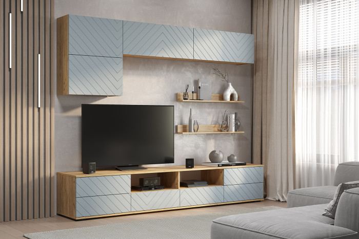 Гостиная "Камелия" ГС-01 Крафт/шарли бриз (MF11)