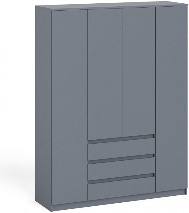 Мори Шкаф МШ1600.1, цвет графит, ШхГхВ 160,4х50,4х209,6 см.