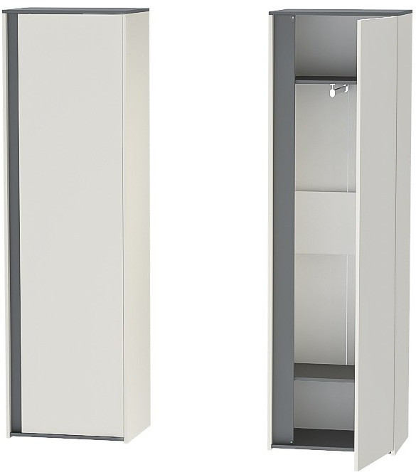 Иннэс 12 Шкаф (Графит / Миндаль)