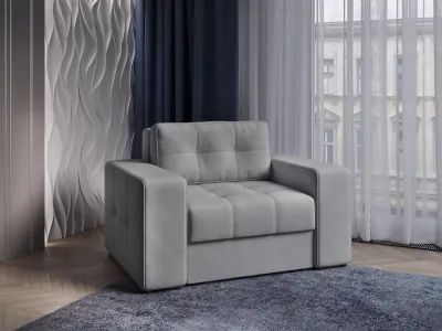 Кресло-кровать Верден, Светло-серый