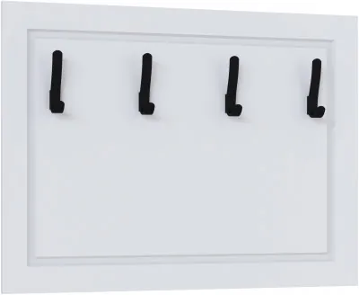 Вешалка 800 Апполия, Белый/Белый дуб