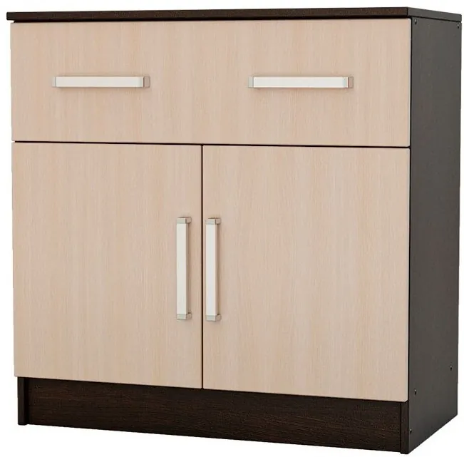 Комод 1 ящик 2 двери (Дуб крафт/ Графит)