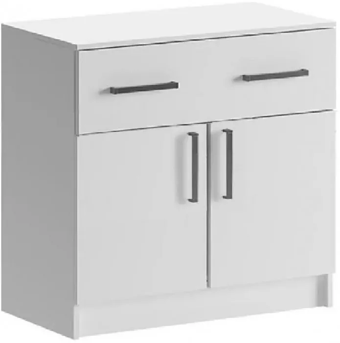 Комод 1 ящик 2 двери (Дуб крафт/ Графит)