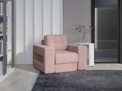 Кресло Доро, Пыльная роза/МДФ пудра