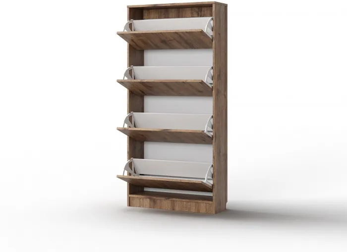 Тумба для обуви 4 двери "Аризона" - Дуб веллингтон