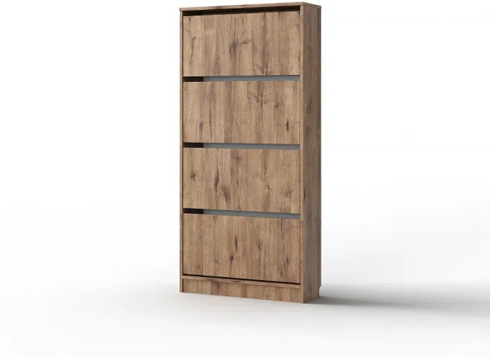 Тумба для обуви 4 двери "Аризона" - Дуб веллингтон