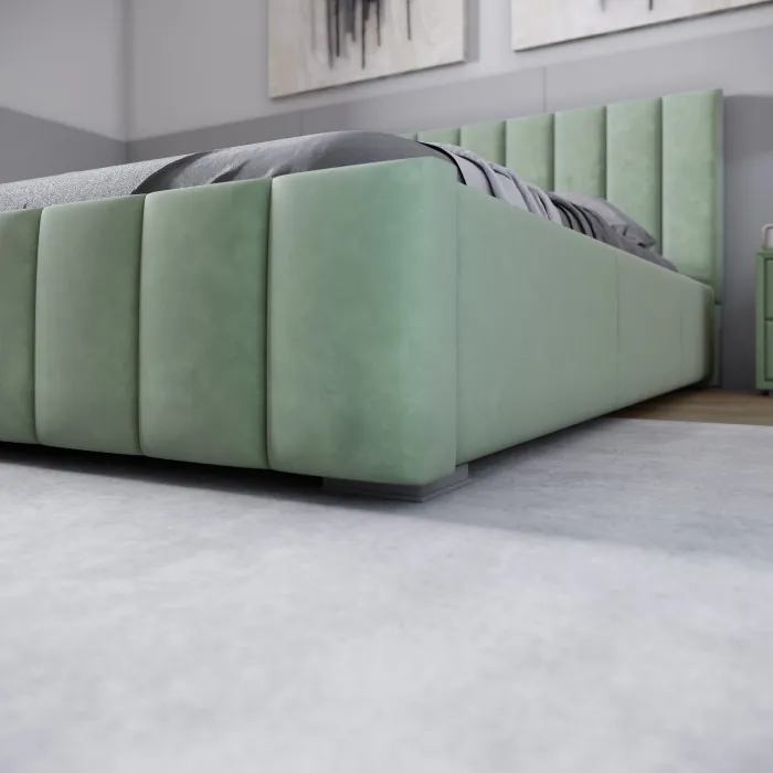 Нега Кровать интерьерная 160 мятный, ортопед