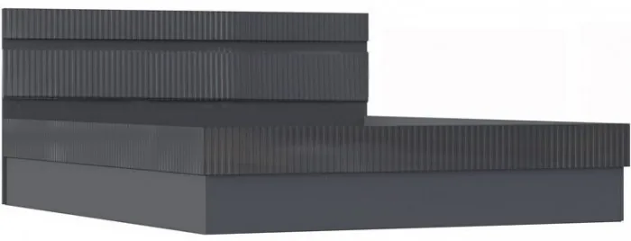 Оливия Кровать 1,6м с ПМ (Белый, Белый глянец)