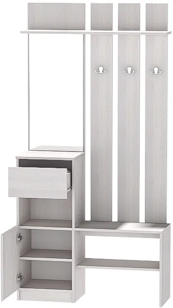 Кэт-1 Вешалка 1, Ясень анкор светлый/Графит