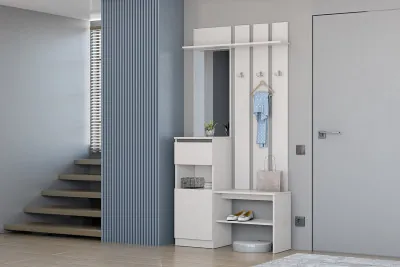 Кэт-1 Вешалка 1, Ясень анкор светлый/Графит