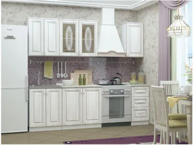 Кухня МДФ Констанция 1800 компоновка №1, сандал