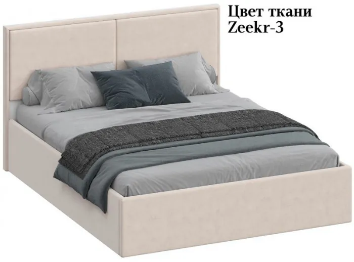 Кровать КР-430-М двуспальная 160, Микровелюр Zeekr-3