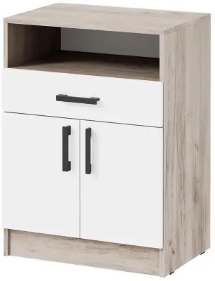 мс для прихожей Вега ТБ-1 дуб крафт серый/белый