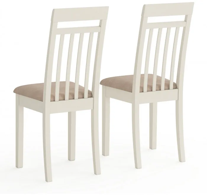 Два стула Мебель--24 Гольф-11 разборных, цвет слоновая кость, обивка ткань велюр бежевый 05, ШхГхВ 40х40х100 см., от пола до верха сиденья 47 см.