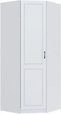 Шкаф угловой Апполия, Белый/Белый дуб