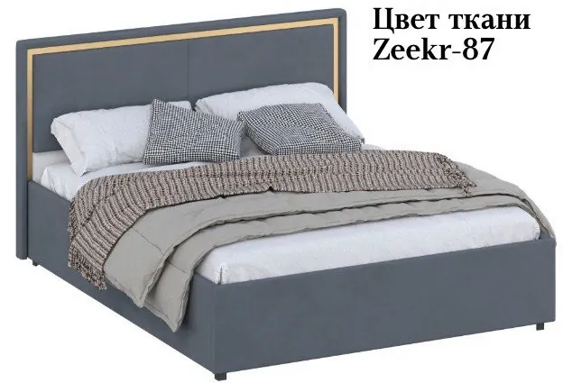 Кровать 160 с ортопед. основанием КР-431-М-16, Микровелюр Zeekr-87