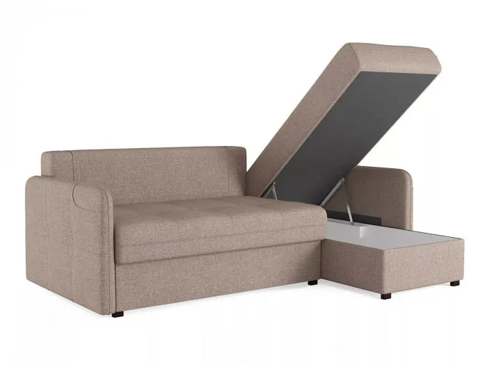 Диван-кровать угловой SMART 1 2Т-1Пф Рогожка Sherlock 932