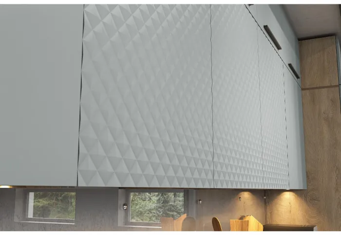 Кухня модульная Этна. Комплект 4.2 м, софт грей