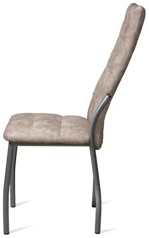 Стул Волна / Серебро/Велюр Латте