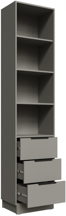 Шкаф Мадрид торцевой (0,35) с 3 ящ., Мокко