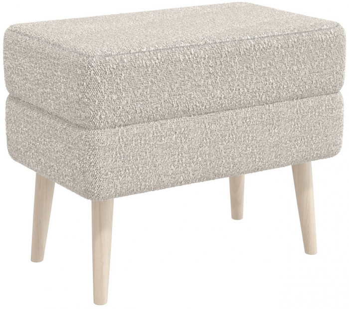 Банкетка 6-5138ТКШсв.серый Тифани, ткань светло-серая