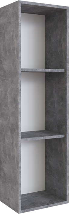 Малави Шкаф навесной закрытый МШЗ ателье светлое/белый глянец