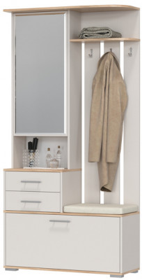 Прихожая 2-3431дкз/к.с Домино - Шкаф с вешалкой, дуб крафт золотой/кашемир серый