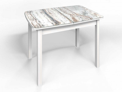 Стол СМ-2 Флорида опора массив прямая белый