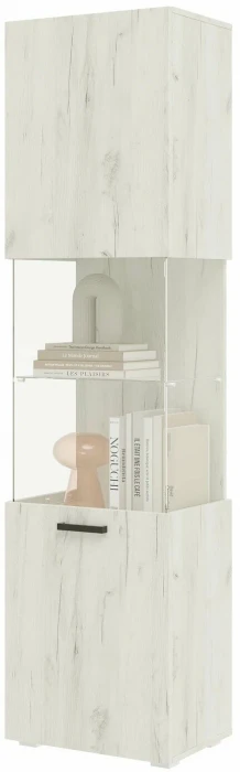 Алтея Пенал-стекло дуб крафт белый