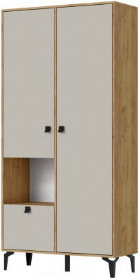Шкаф универсальный Милан, Дуб крафт золотой/Кашемир