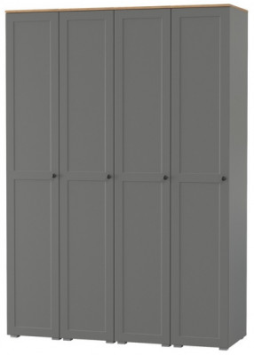 Остин 13.225 Шкаф-пенал 4 шт., цвет серый графит/дуб крафт золотой, ШхГхВ 160х54,3х229,6 см., универсальная сборка