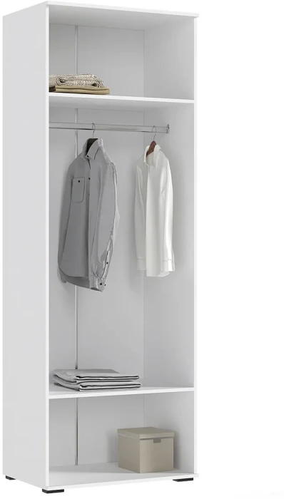 Норд Шкаф 2-х ств. 800 Белый/Белый Глянец холодный