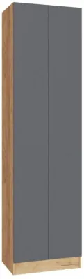 Руэлла Шкаф платяной дуб крафт золотой/графит серый