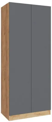 Руэлла Шкаф универсальный дуб крафт золотой/графит серый