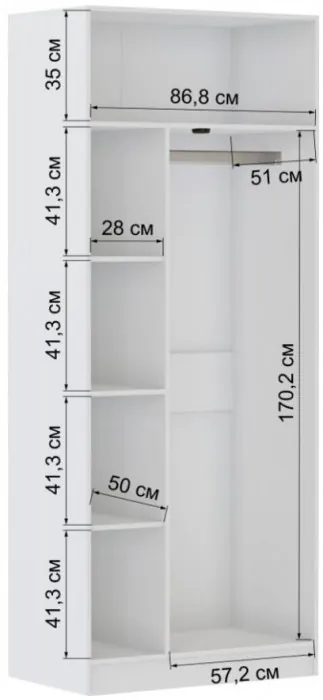 Руэлла Шкаф универсальный белый