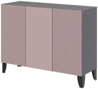 Сириния Комод серый графит/пудра