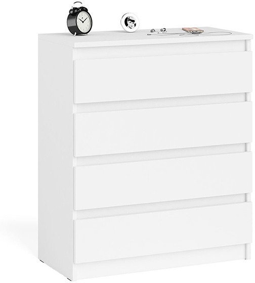 Мори Комод МК800.4, цвет белый, ШхГхВ 80,4х41х94 см.