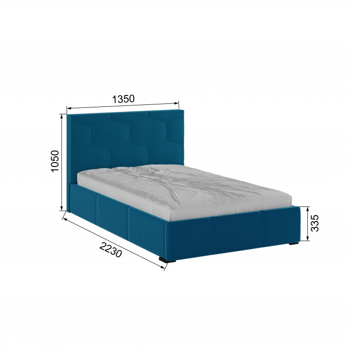 Манука Кровать интерьерная 120 атлантида, ПМ