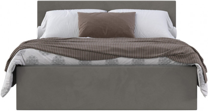 Кровать 160 КР-433-М с настилом из ламелей, Микровелюр Zeekr-55