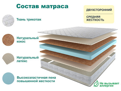 Матрас SLEEP DELUX 80х200