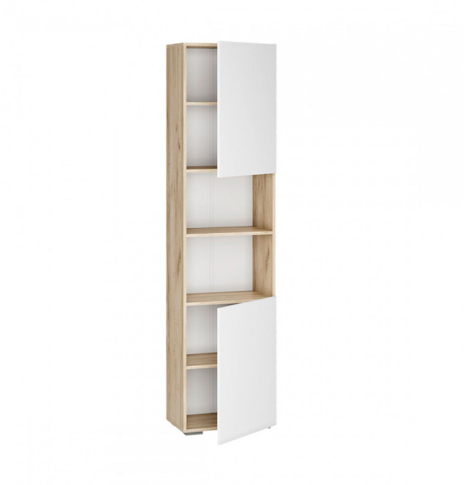 Гостиная Вирола ПО-500 дуб крафт серый/глянец белый