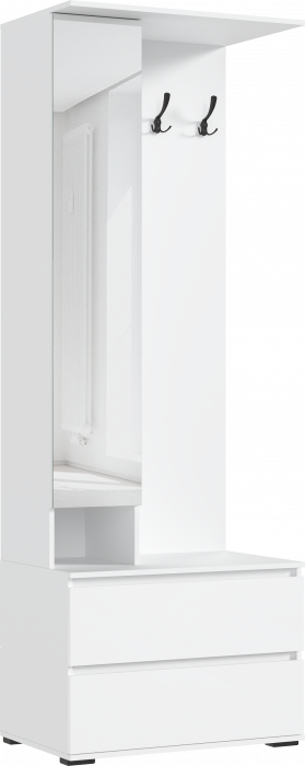 Норд Прихожая, композиция №3, Белый глянец/Белый