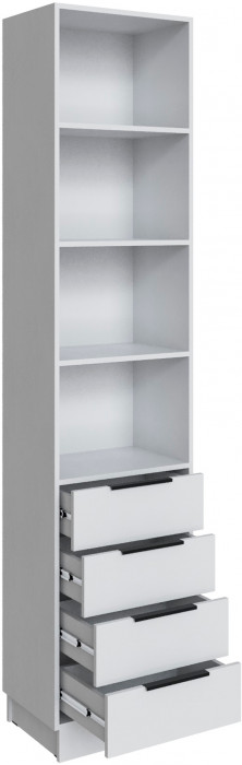 Шкаф Мадрид торцевой (0,35) с 4 ящ, Белый