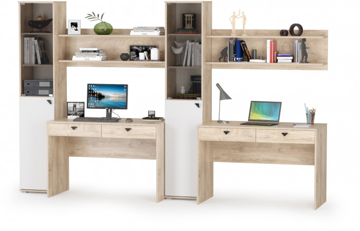 КР100 Бостон № 10, цвет дуб эндгрейн элегантный/ 12.69+09.132+13.155+12.69+09.132+13.155, ШхГхВ 307,6х57,2х194,4 см., ун. сборка