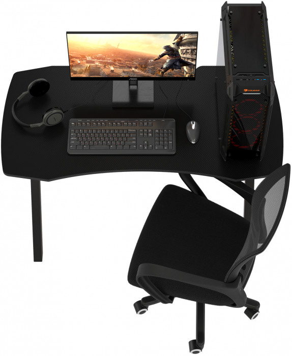 Игровой стол Мебель--24 GT-2310 + кресло компьютерное 103 чёрное, чёрный