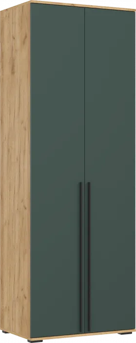 Норд Шкафы 800 + Пенал-стекло 400, Дуб крафт/Изумрудный
