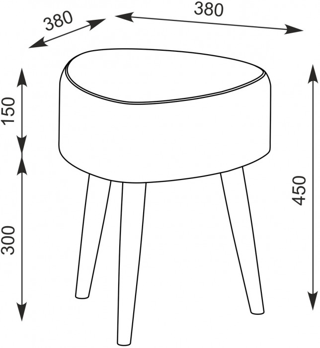 Афина Спальня 4-25901М1к.с. Трюмо + Банкетка 6-5134ТКбеж Ева, цвет кашемир серый/ткань бежевая, ШхГхВ 105х38,6х129 + 38х38х45 см., универс. сб.