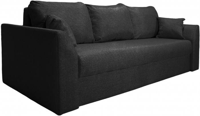 Диван-кровать Белфест 160х195, еврокнижка, велюр, черный
