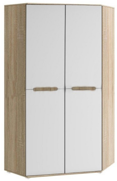 Ким Шкаф угловой универсальный (Венге, Белый глянец)