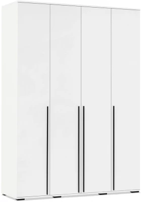 Норд Шкаф 4-х створчатый 1600 Белый/Белый глянец холодный